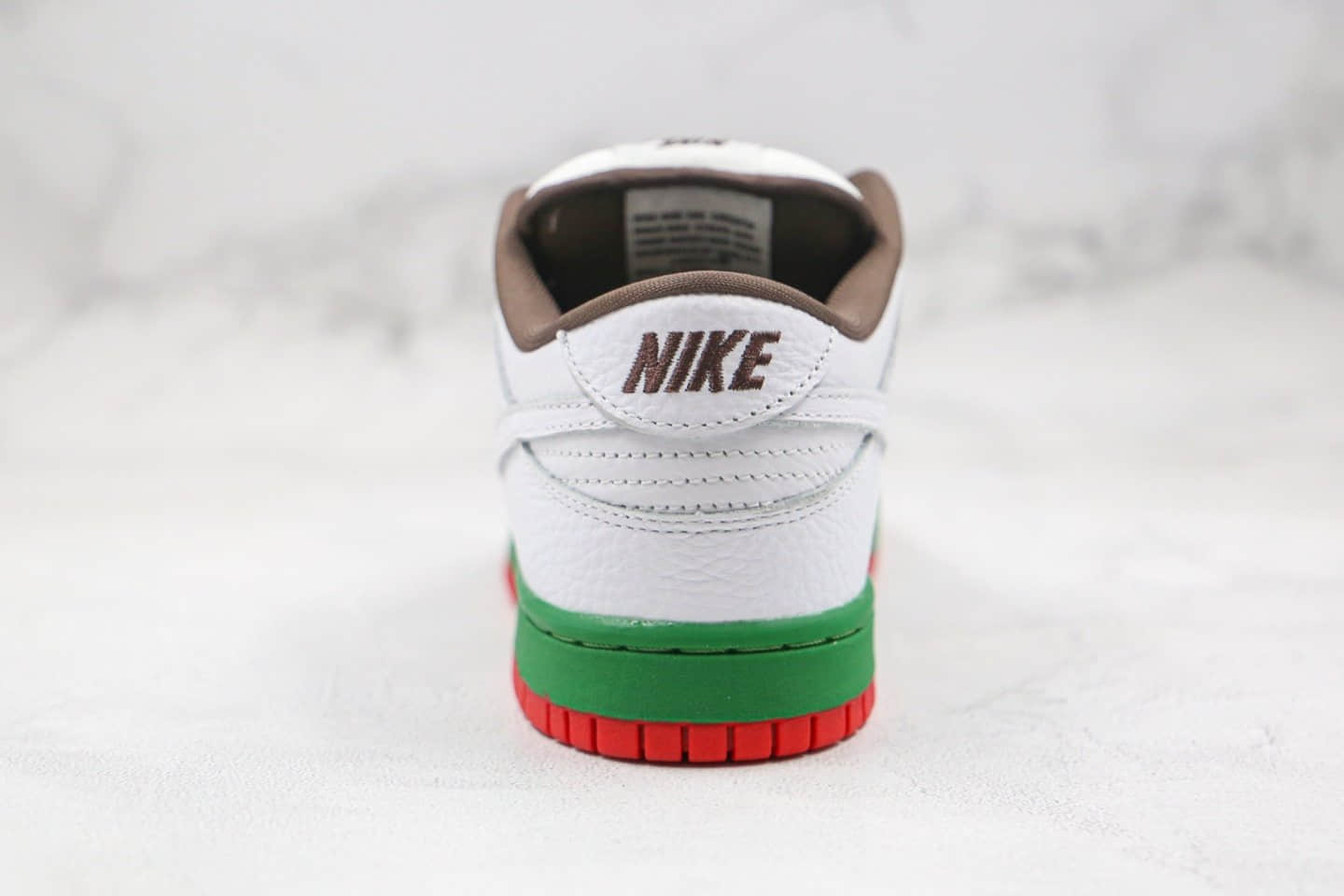 耐克Nike Dunk Low Pro SB CALI纯原版本低帮SB DUNK加州元年限定白棕红绿色板鞋内置后跟Zoom气垫 货号:304292-211
