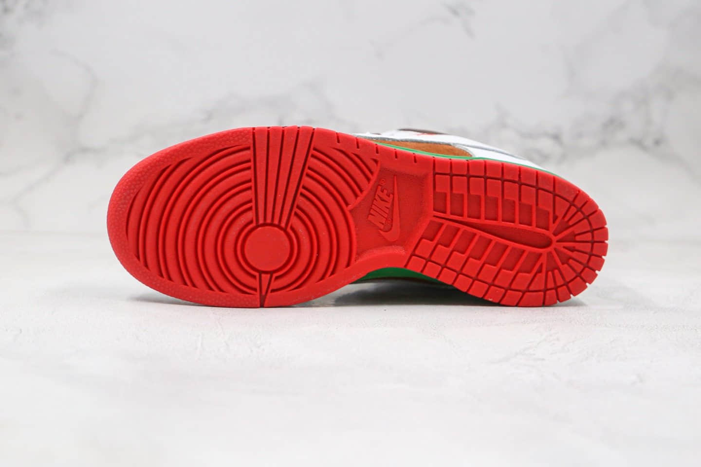 耐克Nike Dunk Low Pro SB CALI纯原版本低帮SB DUNK加州元年限定白棕红绿色板鞋内置后跟Zoom气垫 货号:304292-211