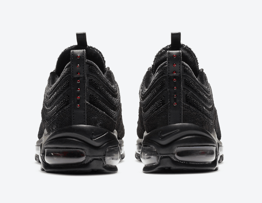 吸睛黑红亮片!李娜专属Air Max 97明日发售! 货号:DC1709-060
