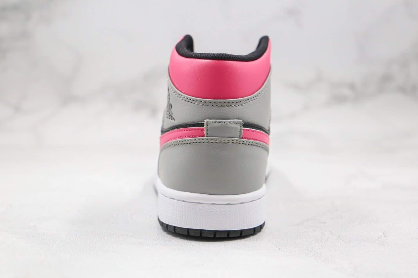 乔丹Air Jordan 1 Mid Pink Shadow纯原版本中帮AJ1黑灰粉色篮球鞋原档案数据开发 货号:554724-059