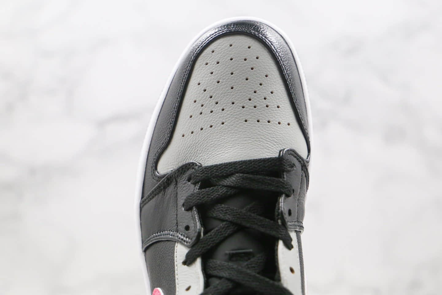 乔丹Air Jordan 1 Mid Pink Shadow纯原版本中帮AJ1黑灰粉色篮球鞋原档案数据开发 货号:554724-059