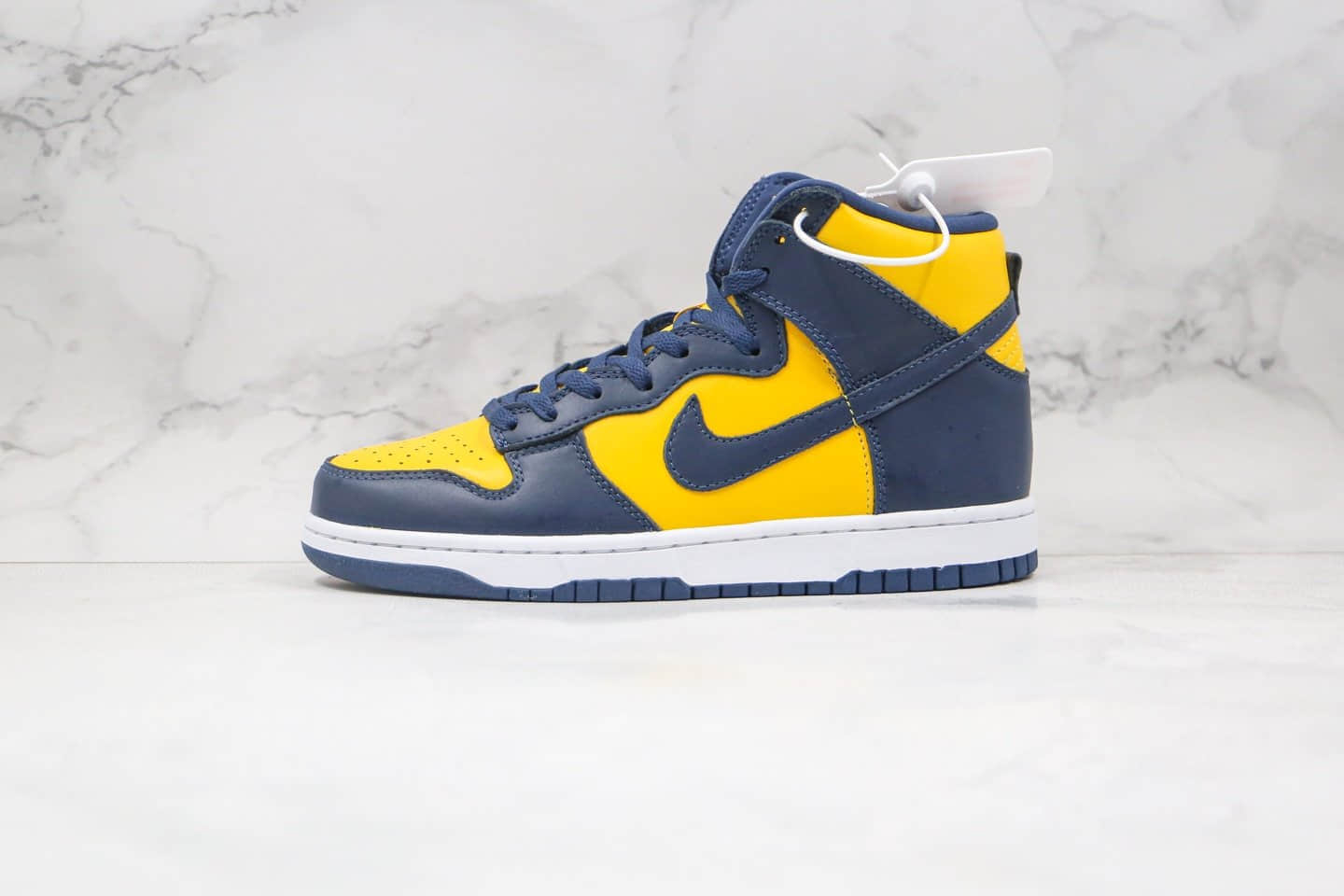 耐克Nike Dunk HiSP Michigan纯原版本高帮SB DUNK密歇根黑黄色板鞋内置后跟Zoom气垫 (ID:55132) - 图片1