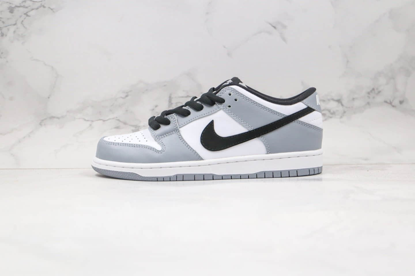 耐克Nike Dunk SB Low纯原版本低帮SB板鞋白灰黑色区别市面通货 (ID:55370) - 图片1