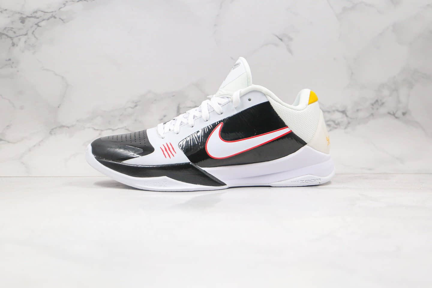 耐克Nike Kobe 5 Protro“ Alternate Bruce Lee”纯原版本科比5代男子实战篮球鞋李小龙黑白配色内置碳板 货号:CD4991-101