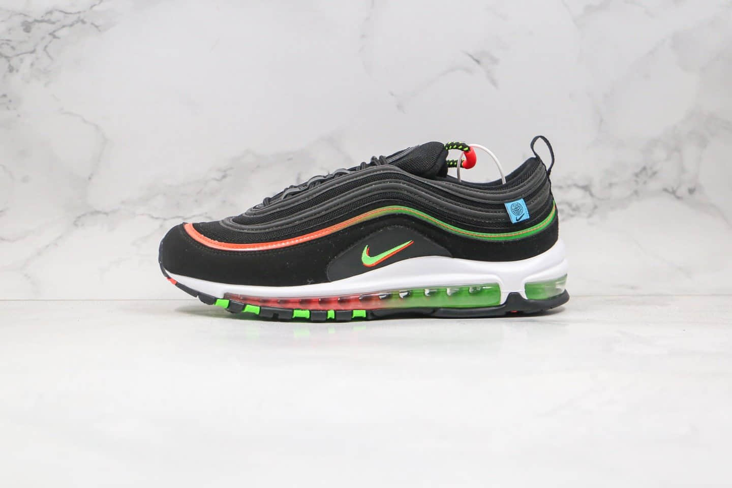 耐克Nike Air Max 97 Soft Pink纯原版本子弹头Max97气垫鞋黑彩色内置真实气垫 (ID:55536) - 图片1