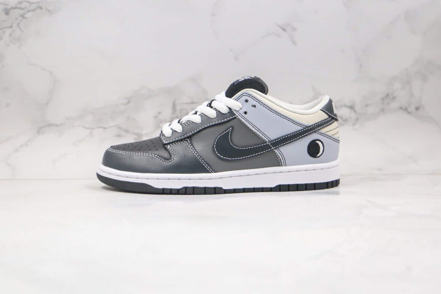耐克Nike Dunk Low premium SN纯原版本低帮SB DUNK月亮太极灰黑色板鞋内置Zoom气垫 货号:313170-001
