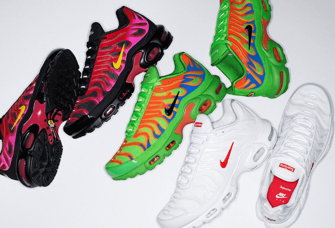 骚气复古跑鞋!Supreme x Nike Air Max Plus联名来袭!