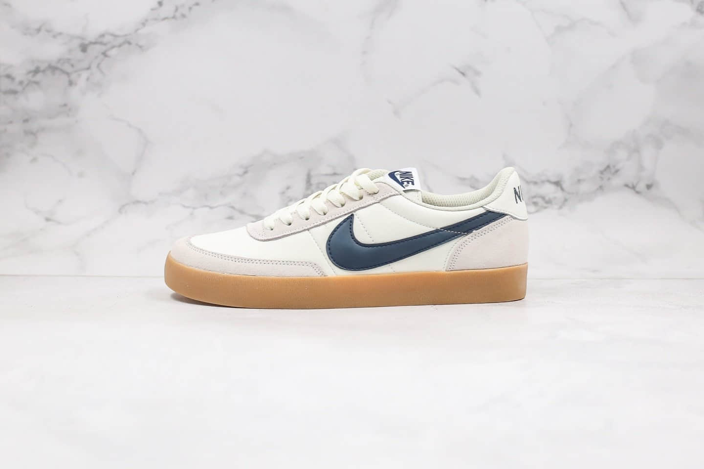 耐克Nike Killshot II Leather x J.Crew纯原版本低帮生胶米白蓝色复古板鞋原鞋开模一比一打造 (ID:56177) - 图片1