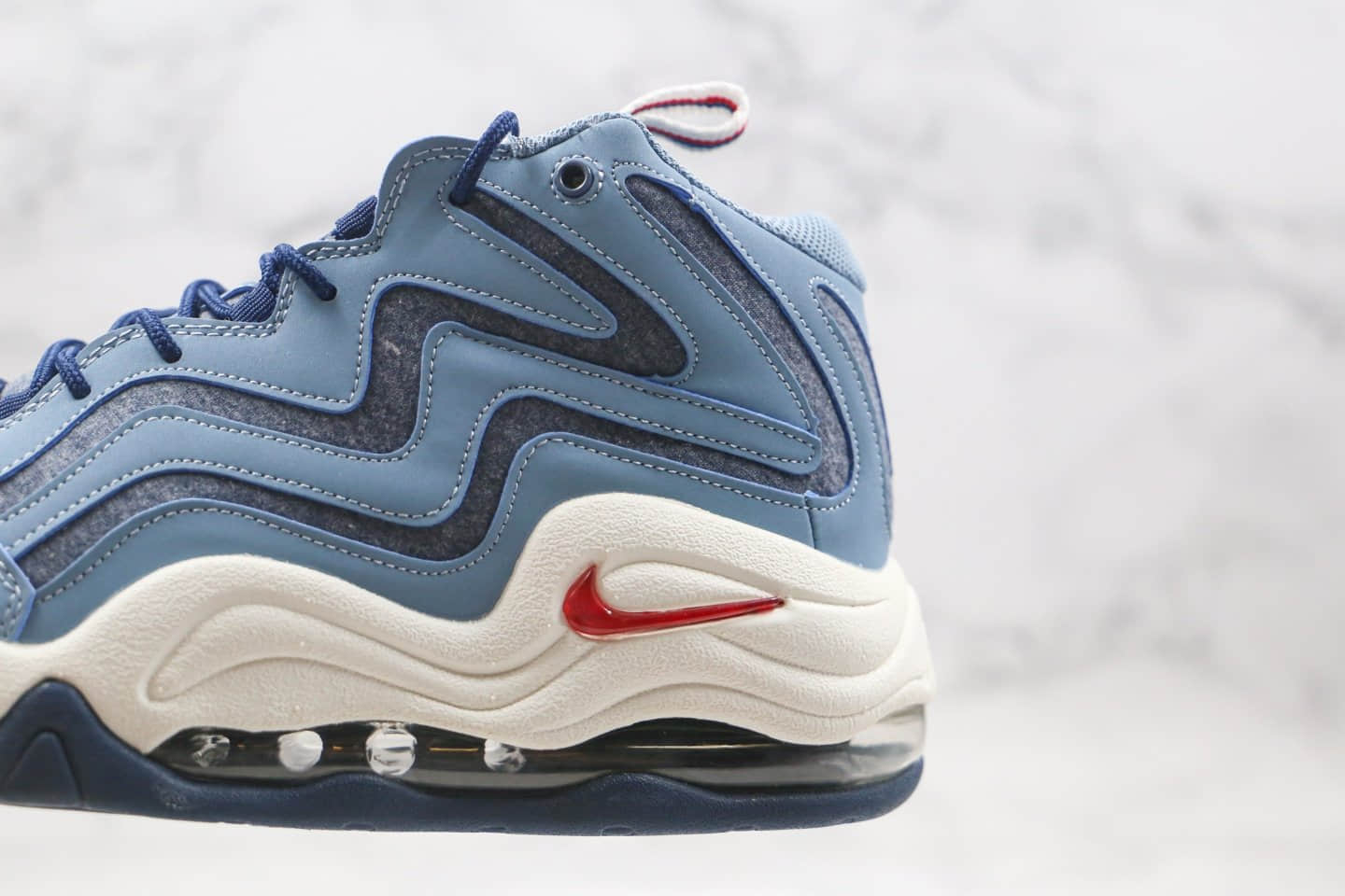 耐克Nike Air Pippen纯原版本皮蓬二代复古篮球鞋白蓝色内置真实气垫 货号:325001-403
