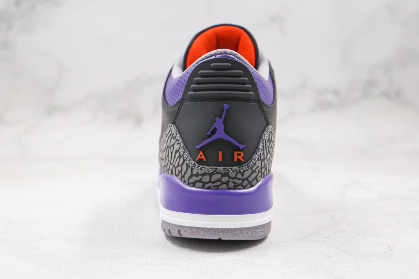 乔丹Air Jordan 3 Retro Black Cement (2018)纯原版本紫水泥AJ3爆裂纹篮球鞋原楦头纸板打造原盒原标 货号:CT8532-050