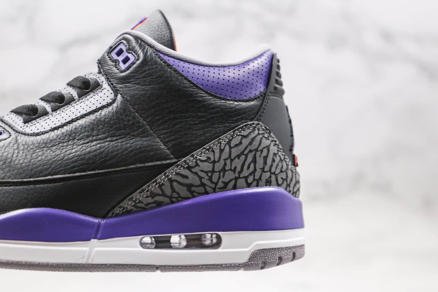 乔丹Air Jordan 3 Retro Black Cement (2018)纯原版本紫水泥AJ3爆裂纹篮球鞋原楦头纸板打造原盒原标 货号:CT8532-050