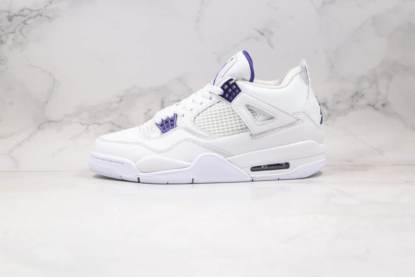 乔丹Air Jordan 4 Retro“Purple Metallic”纯原版本AJ4白紫原楦原档案开发纸版楦型 (ID:56825) - 图片1