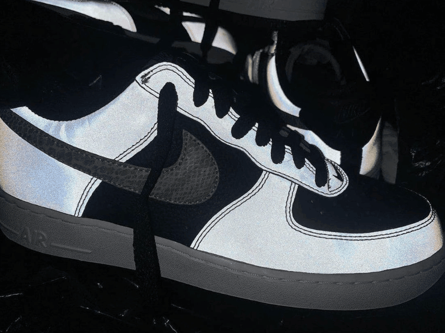Nike AF1 B反光蛇纹明年回归!这个3M效果超酷! 货号:DJ6033-001