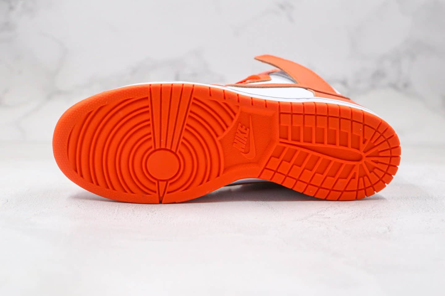 耐克Nike SB Dunk High Syracuse纯原版本高帮SB DUNK白橘色板鞋内置Zoom气垫原盒原标 货号:850477-101