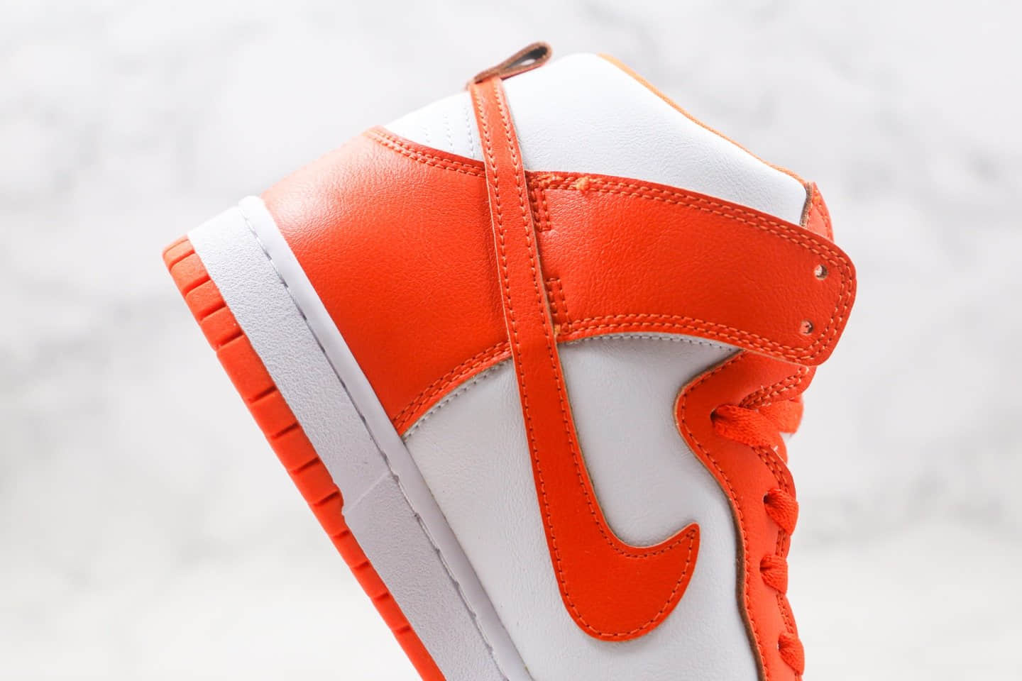 耐克Nike SB Dunk High Syracuse纯原版本高帮SB DUNK白橘色板鞋内置Zoom气垫原盒原标 货号:850477-101