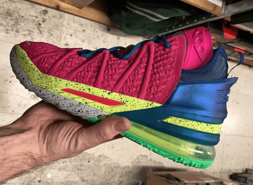 詹姆斯LeBron 18洛杉矶之夜实物太吸睛！11月13日发售！ (ID:57471) - 图片1