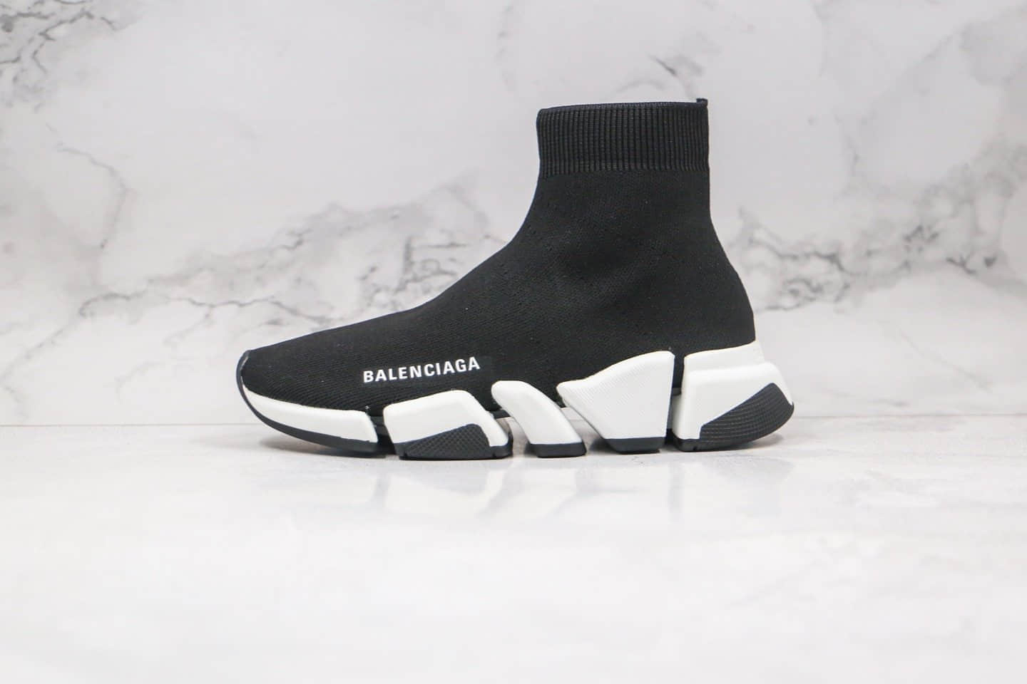 巴黎世家Balenciaga SPEED 2.0纯原版本袜子鞋二代黑白色原档案数据开发原盒配件齐全 (ID:57731) - 图片1