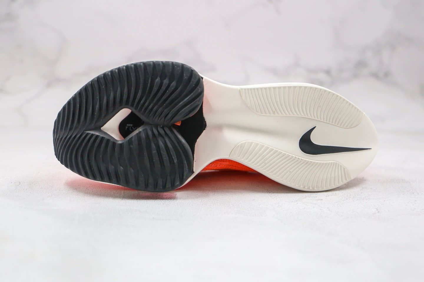 耐克Nike Air Zoom Alphafly NEXT%纯原版本马拉松气垫慢跑鞋米白橙色内置真实气垫 货号:CI9925-800