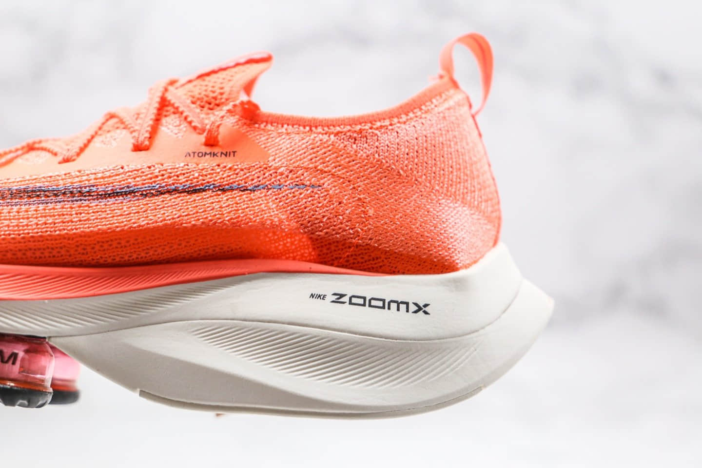 耐克Nike Air Zoom Alphafly NEXT%纯原版本马拉松气垫慢跑鞋米白橙色内置真实气垫 货号:CI9925-800