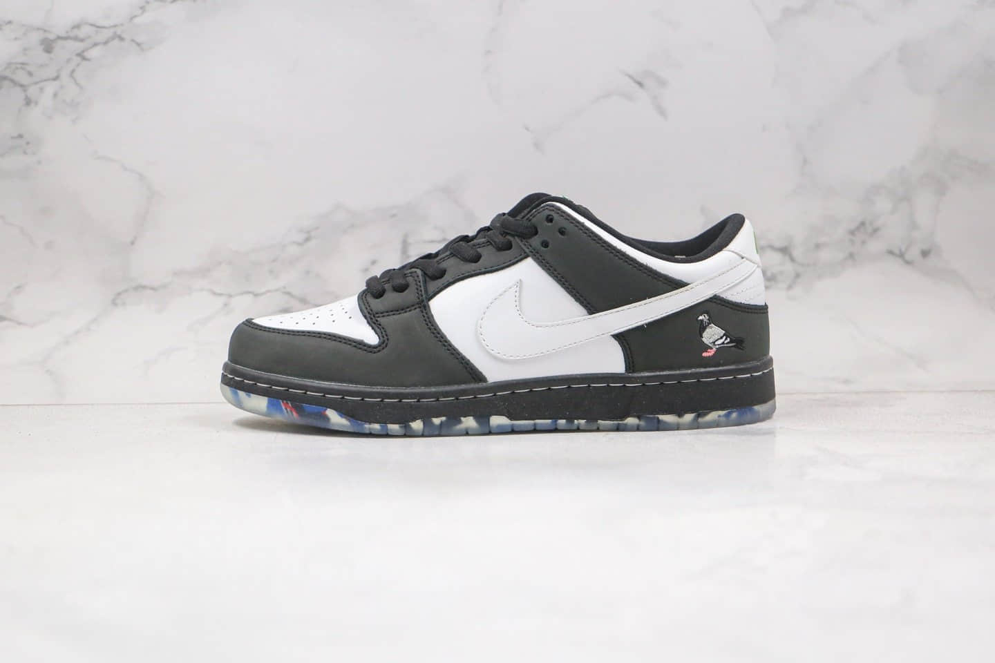 耐克Staple x Nike SB Dunk Low “Pigeon”纯原版本黑鸽子联名低帮Dunk黑白熊猫竹子正确转印水晶印花大底 货号:BV1310-013