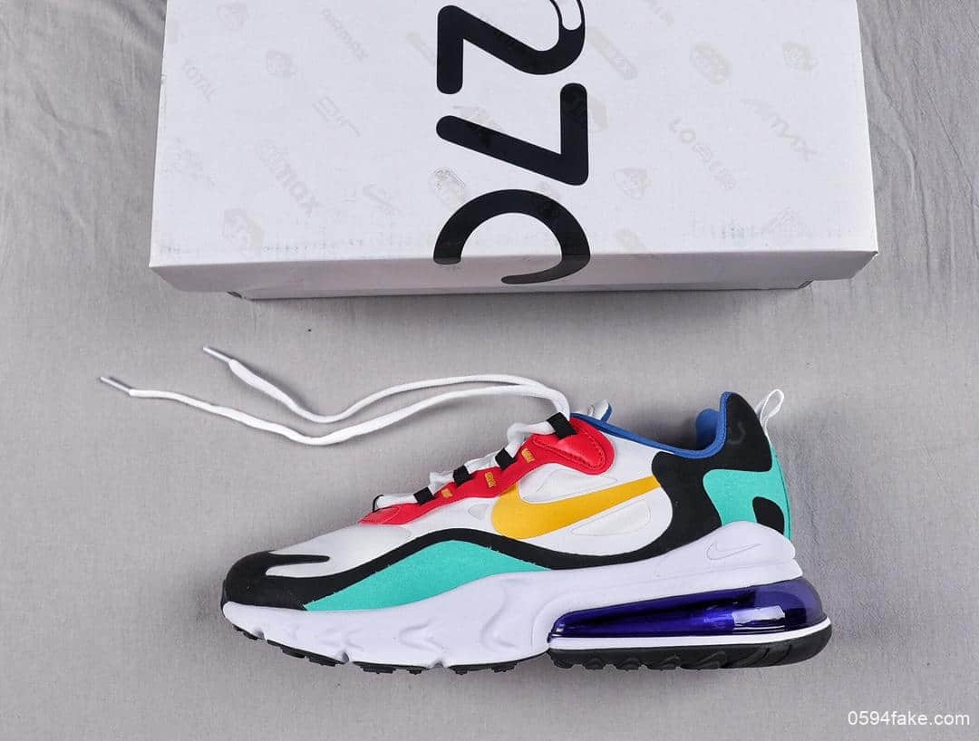 耐克Nike Air Max 270 React Bauhaus全网终端首发新款新配色真标高品质Max270气垫鞋 (ID:5825) - 图片1