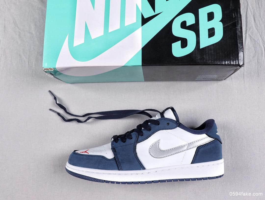 耐克联名Nike SB x Air Jordan 1 Low乔丹1代低帮公司级高品质原厂刺绣实战篮球鞋 (ID:5833) - 图片1