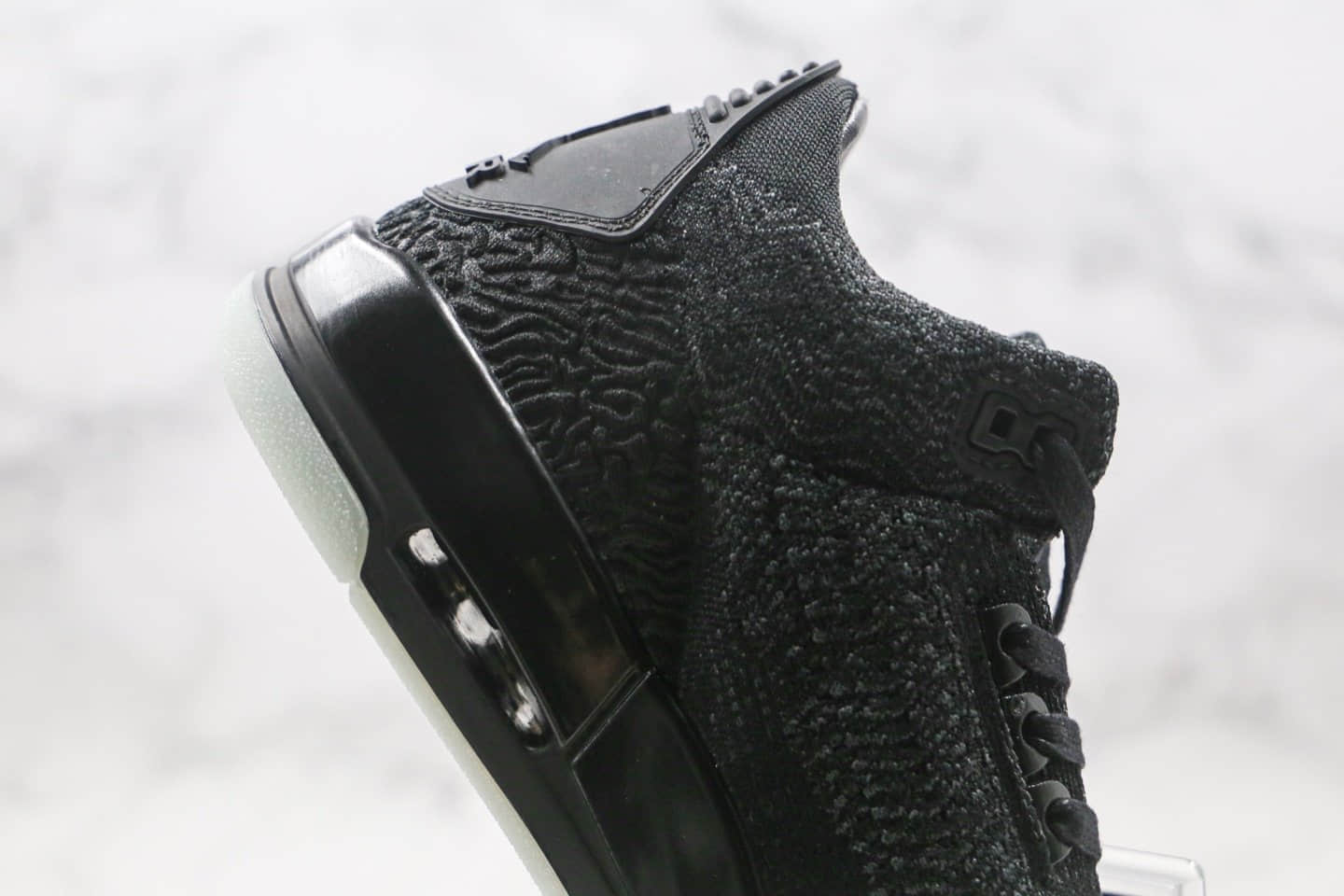 乔丹Air Jordan 3 Flyknit纯原版本夜光编织AJ3黑色篮球鞋原鞋开模一比一打造 货号:AQ1005-001