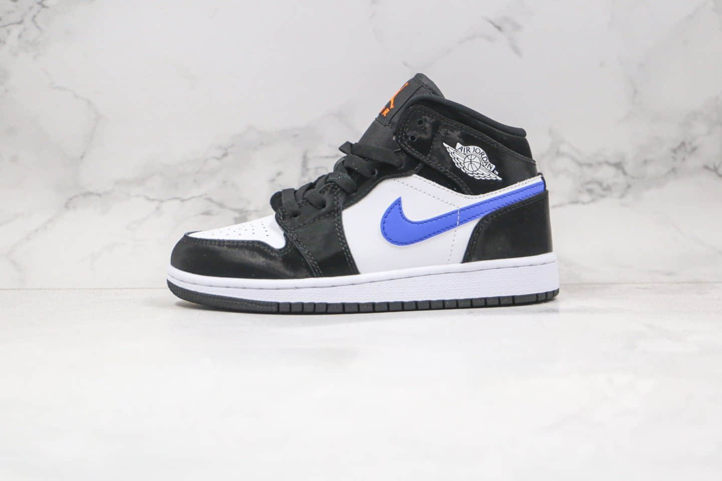 乔丹Air Jordan 1 Mid Astronomy Blue纯原版本中帮AJ1蓝白熊猫原楦头纸板打造原盒原标 (ID:58792) - 图片1