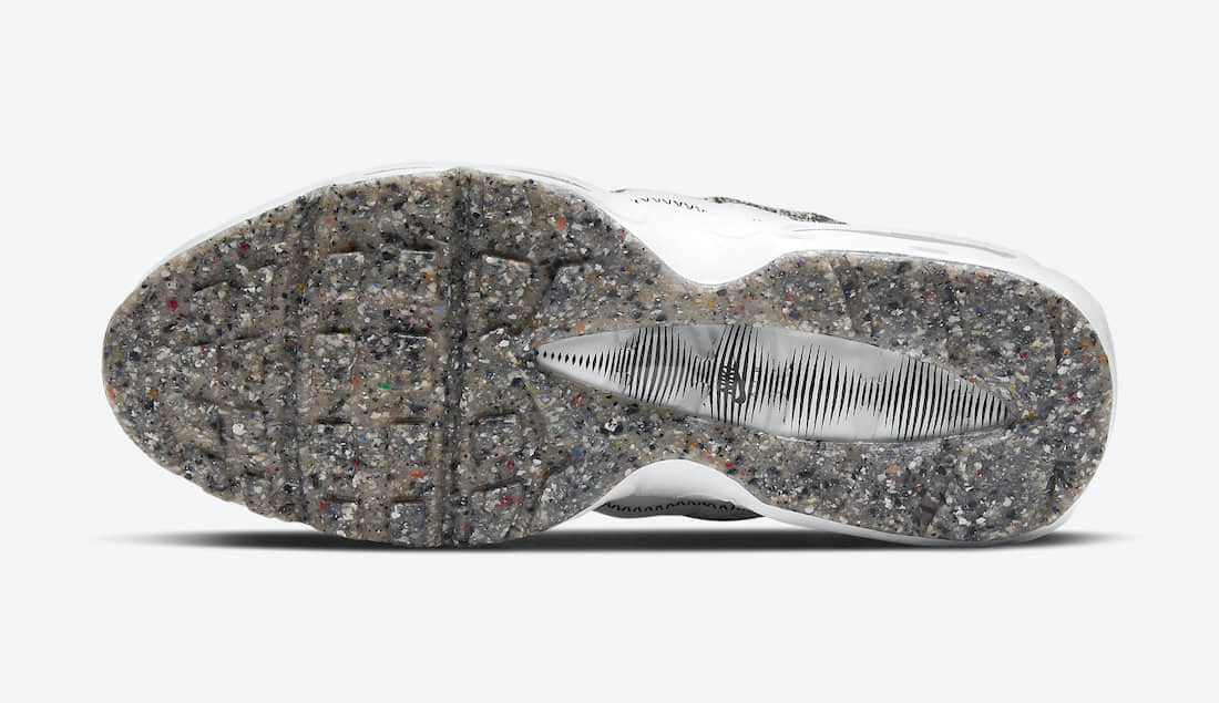 黑白奥利奥配色！全新可回收Air Max 95即将登场！ 货号：CV8830-100