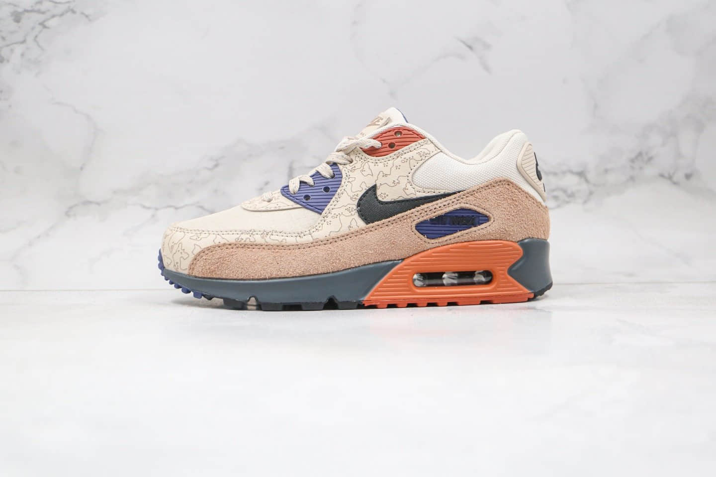耐克Nike Air Max 90 NRG纯原版本落基山脉棕色Max90半掌气垫跑鞋内置真气垫原盒原标 (ID:59004) - 图片1