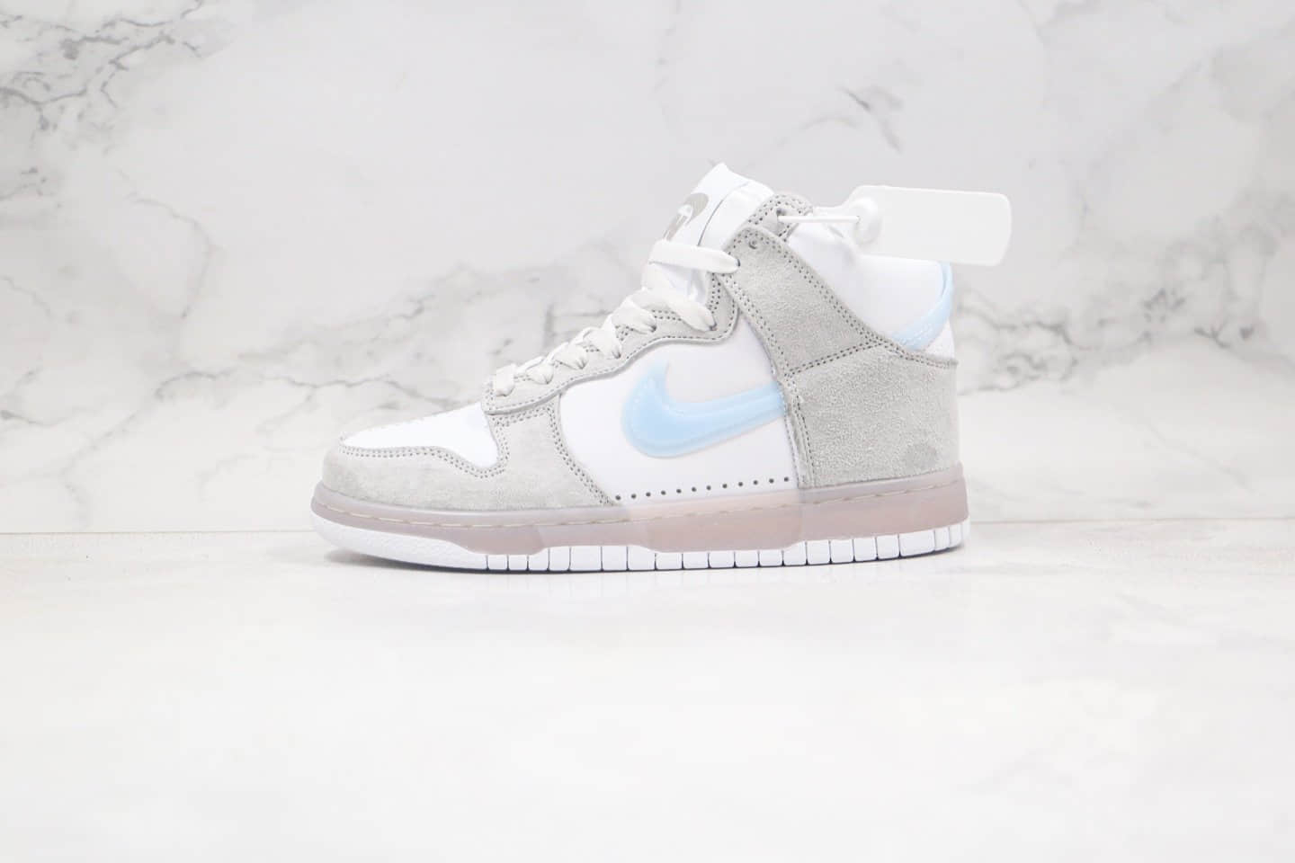 耐克Nike Dunk High纯原版本高帮SB DUNK倒钩果冻底透明板鞋内置Zoom气垫 (ID:59057) - 图片1
