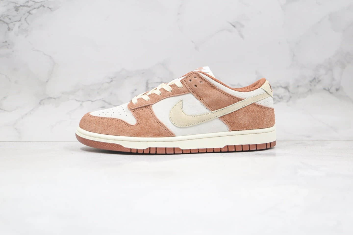 耐克Nike Dunk Low PRM Medium Curry纯原版本低帮SB DUNK奶茶米白棕色板鞋原楦头纸板打造 (ID:59217) - 图片1