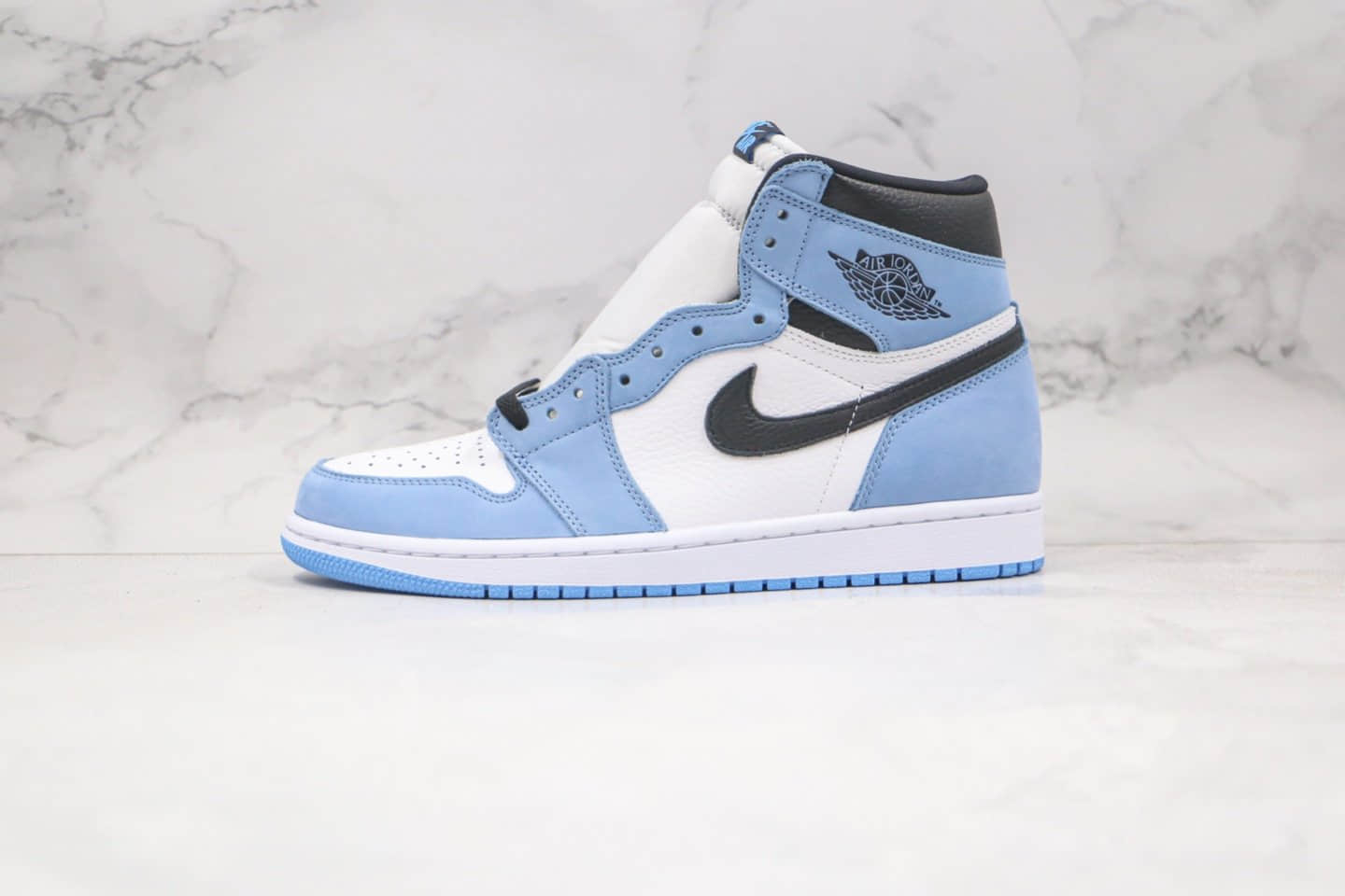 乔丹Air Jordan 1 High OG University Blue纯原版本高帮AJ1大学白黑蓝色正确后跟定型 (ID:59544) - 图片1