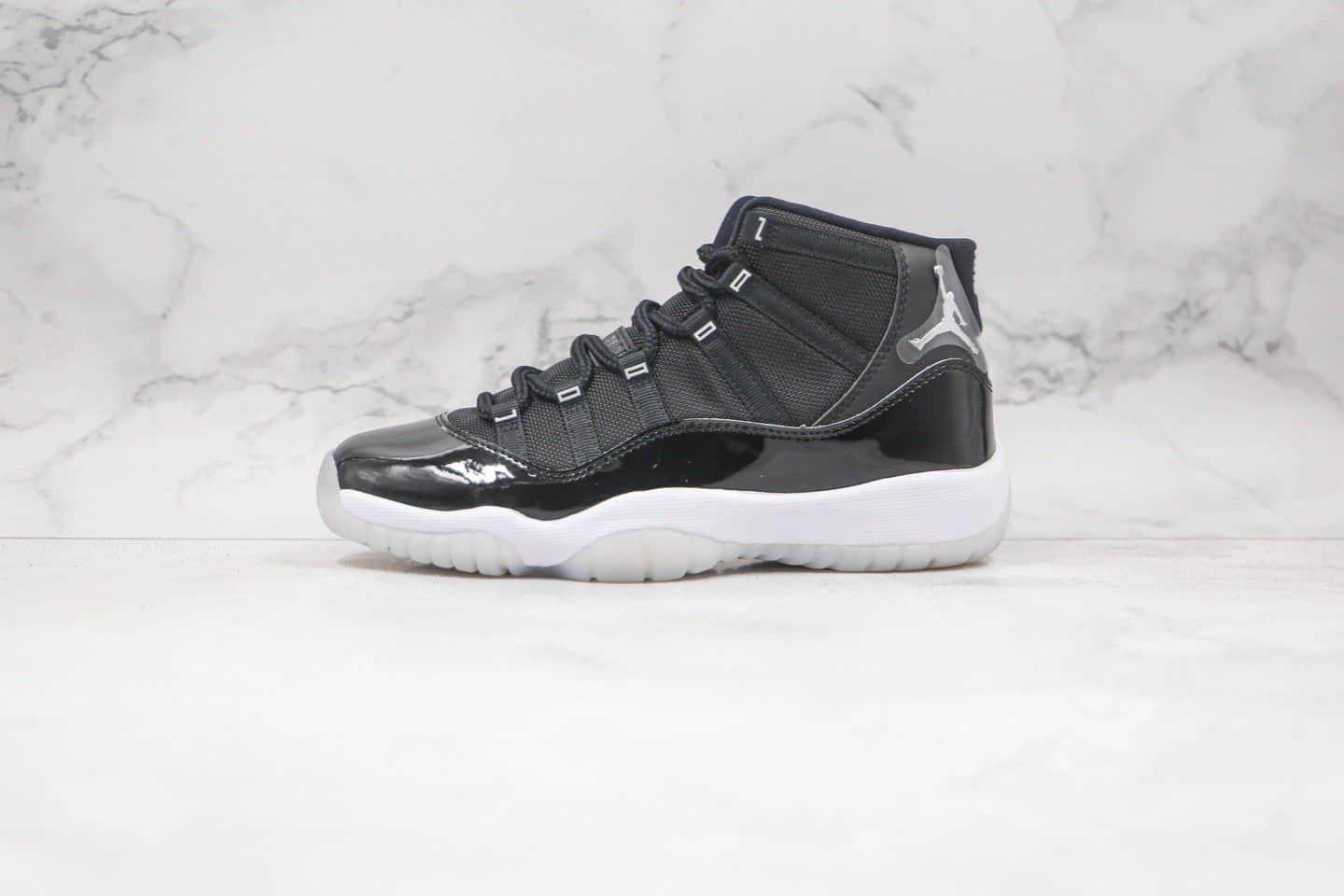 乔丹Air Jordan 11 Silver Eyelets纯原版本高帮AJ11大魔王2.0黑白色篮球鞋内置碳板气垫支持实战 货号:378038-011