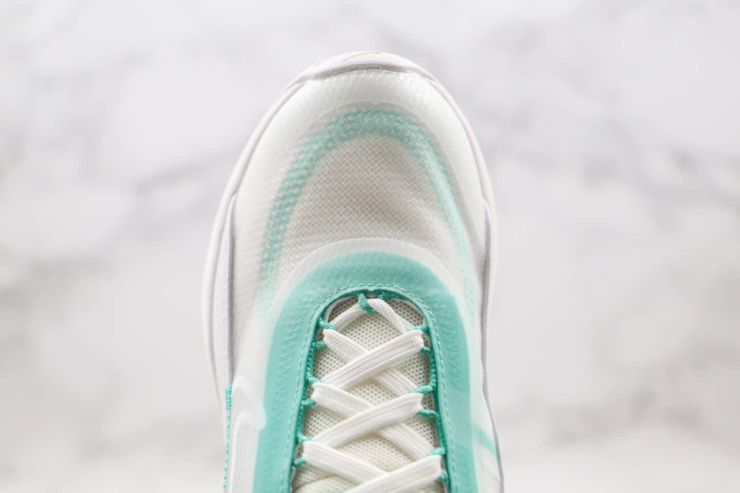 耐克Nike Air Max 2090纯原版本半掌气垫慢跑鞋Max2090白绿色内置真小潘气垫 货号:CK2612-101