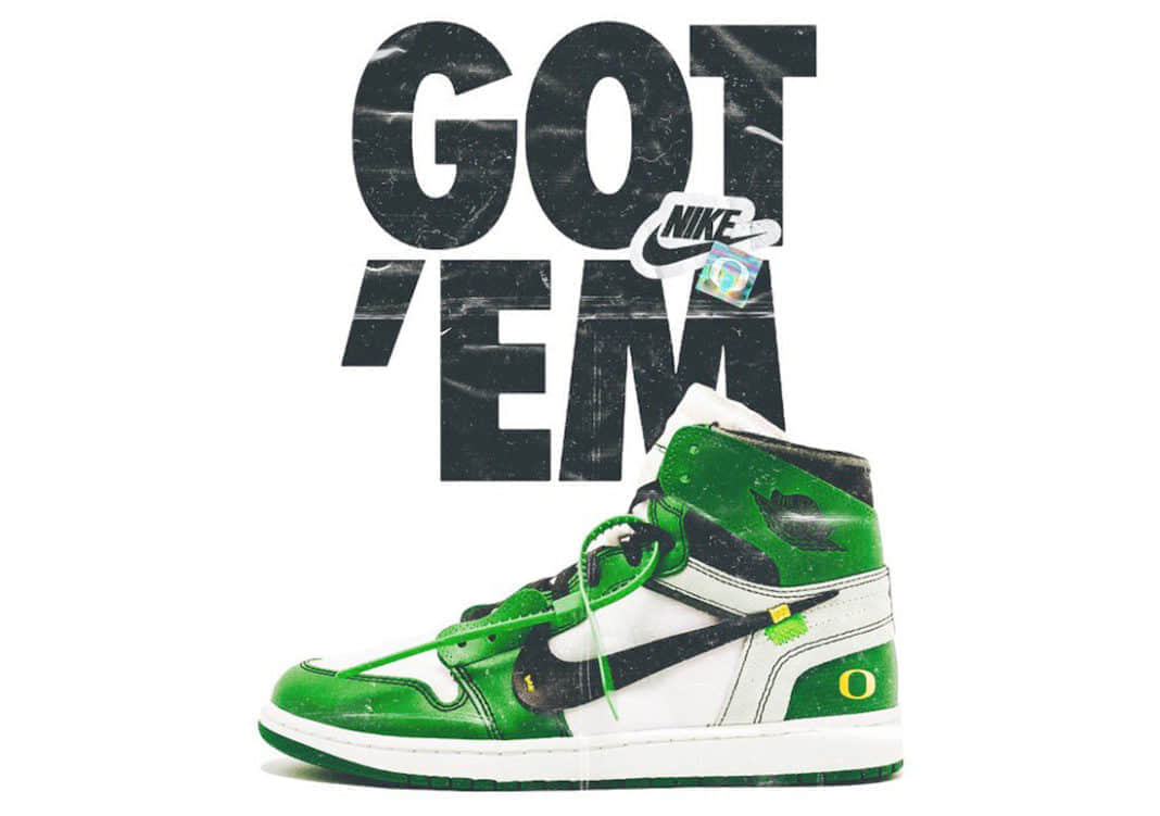 Off-White x AJ1俄勒冈鸭首度曝光！能否市售？ (ID:59904) - 图片1