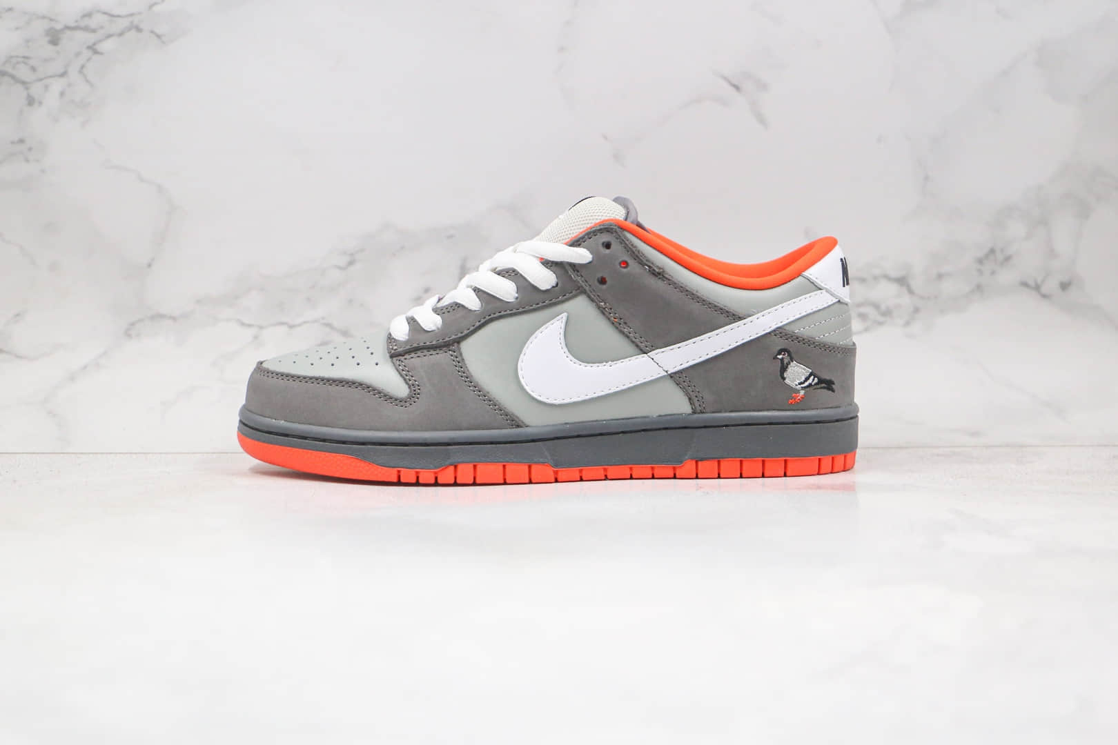 耐克Nike SB Dunk New York纯原版本低帮SB DUNK纽约城市限定灰色和平鸽板鞋内置后跟Zoom气垫 (ID:60009) - 图片1