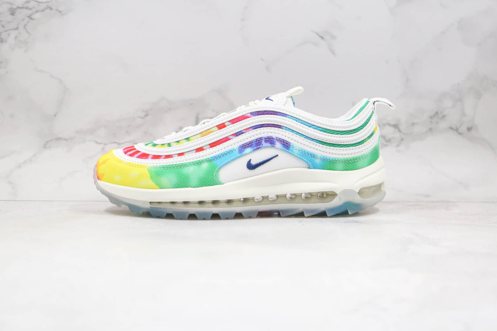 耐克Nike Max 97纯原版本高尔夫款子弹Max97气垫鞋扎染配色原盒原标原鞋开模一比一打造 (ID:60106) - 图片1