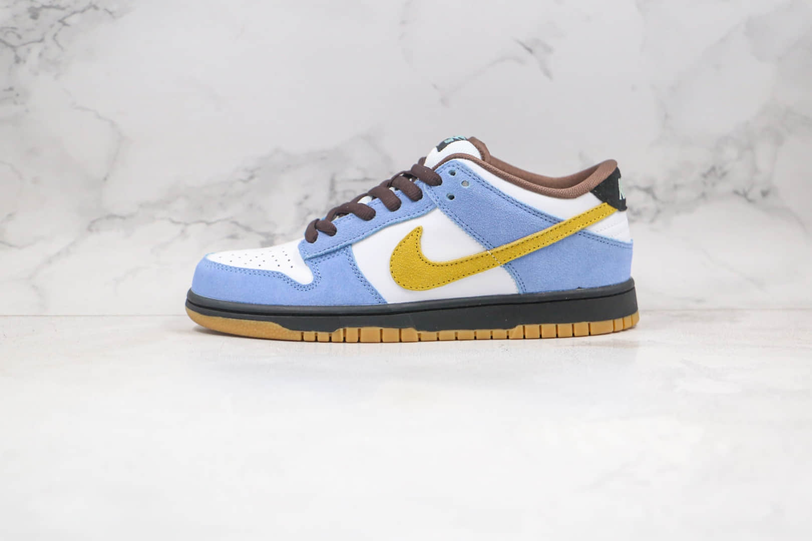 耐克NIKE DUNK SB LOW PRO SB HOMER纯原版本低帮SB DUNK辛普森白蓝配色板鞋内置后跟Zoom气垫 (ID:60122) - 图片1
