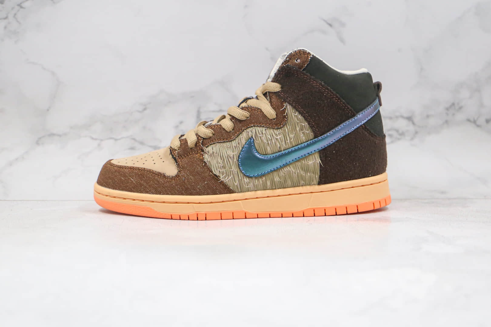 耐克Nike SB Dunk High Mallard x Concepts联名款纯原版本高帮SB DUNK野鸭配色板鞋原档案数据开发原盒原标 (ID:60152) - 图片1