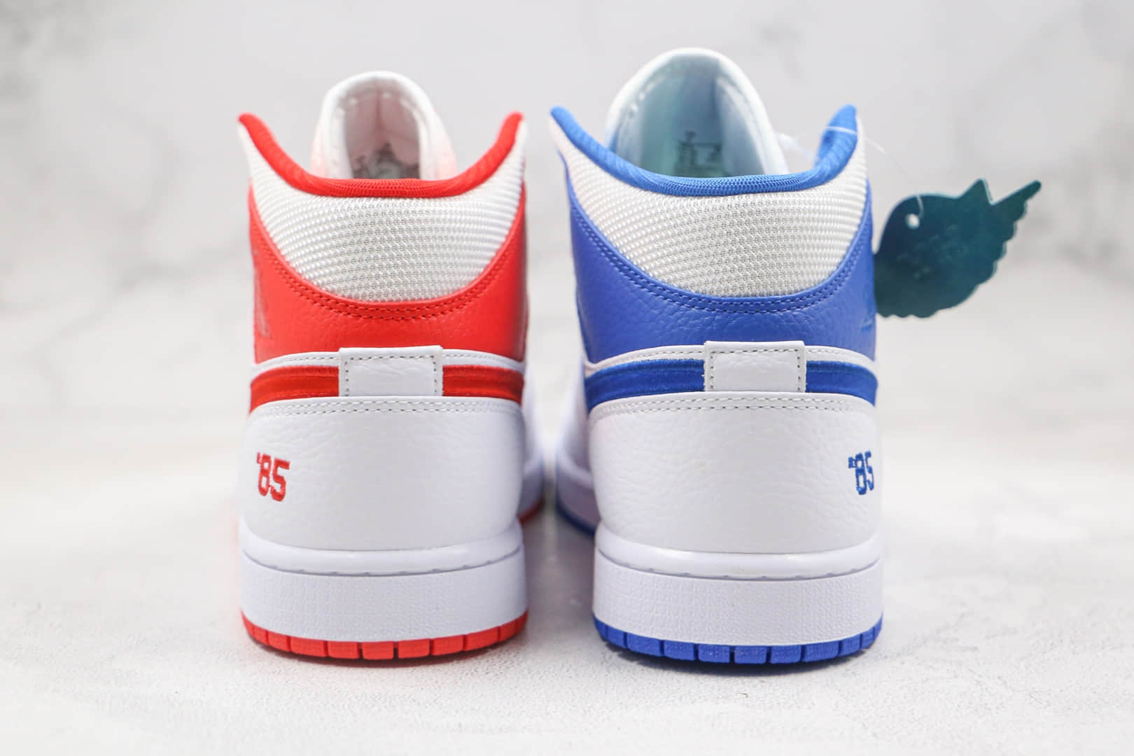 乔丹Air Jordan 1 Mid GS纯原版本中帮AJ1鸳鸯85配色篮球鞋原鞋开模一比一打造 货号:DH0200-100