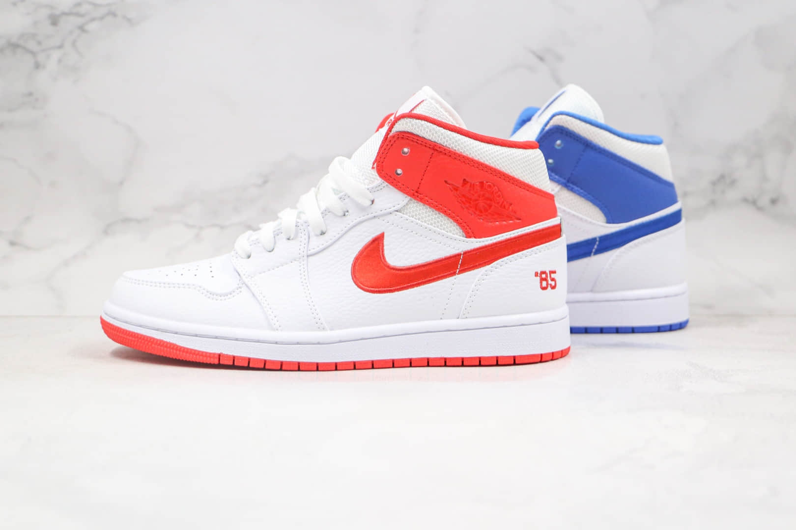 乔丹Air Jordan 1 Mid GS纯原版本中帮AJ1鸳鸯85配色篮球鞋原鞋开模一比一打造 货号:DH0200-100