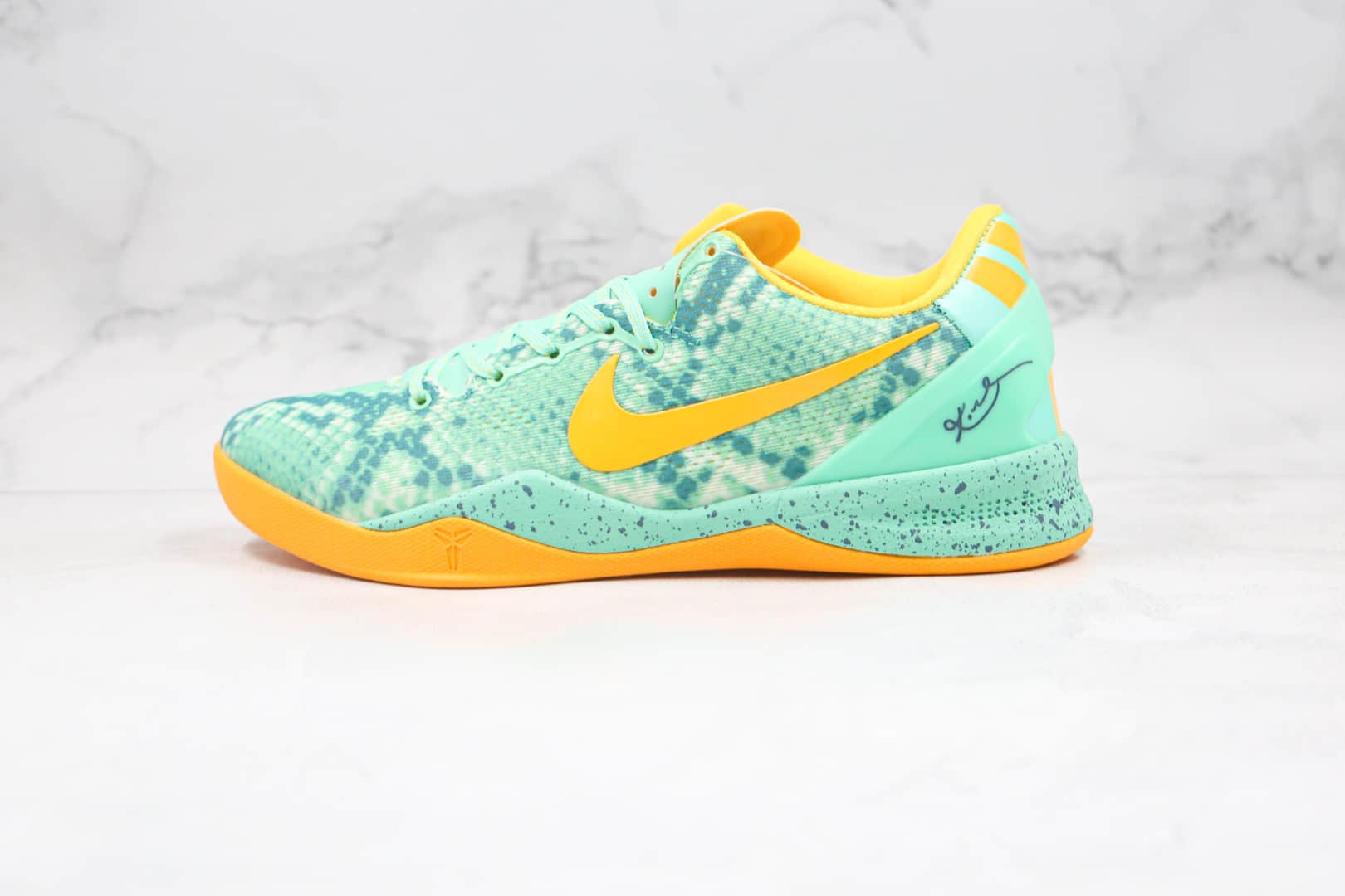 耐克Nike Kobe 8 System纯原版本科比8代黄绿色篮球鞋原档案数据开发原盒原标 (ID:60276) - 图片1