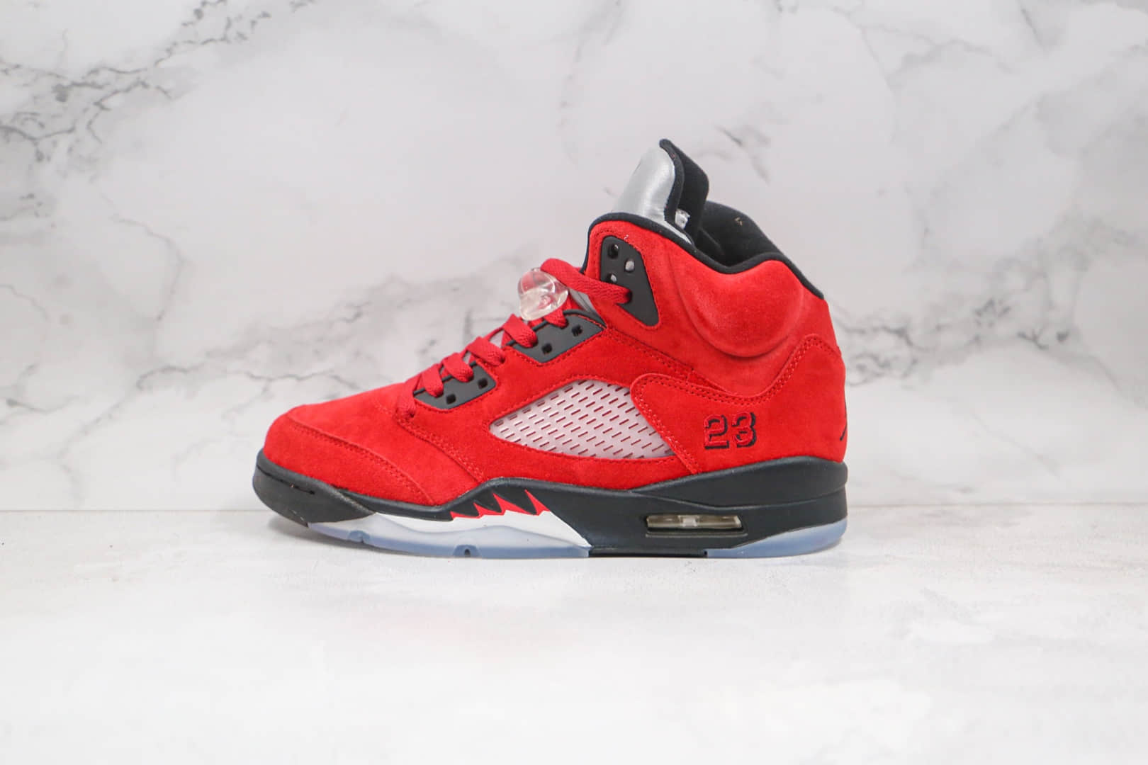 乔丹Air Jordan 5 Raging Bull纯原版本麂皮公牛队大红AJ5篮球鞋原档案数据开发原鞋开模一比一打造 (ID:60371) - 图片1