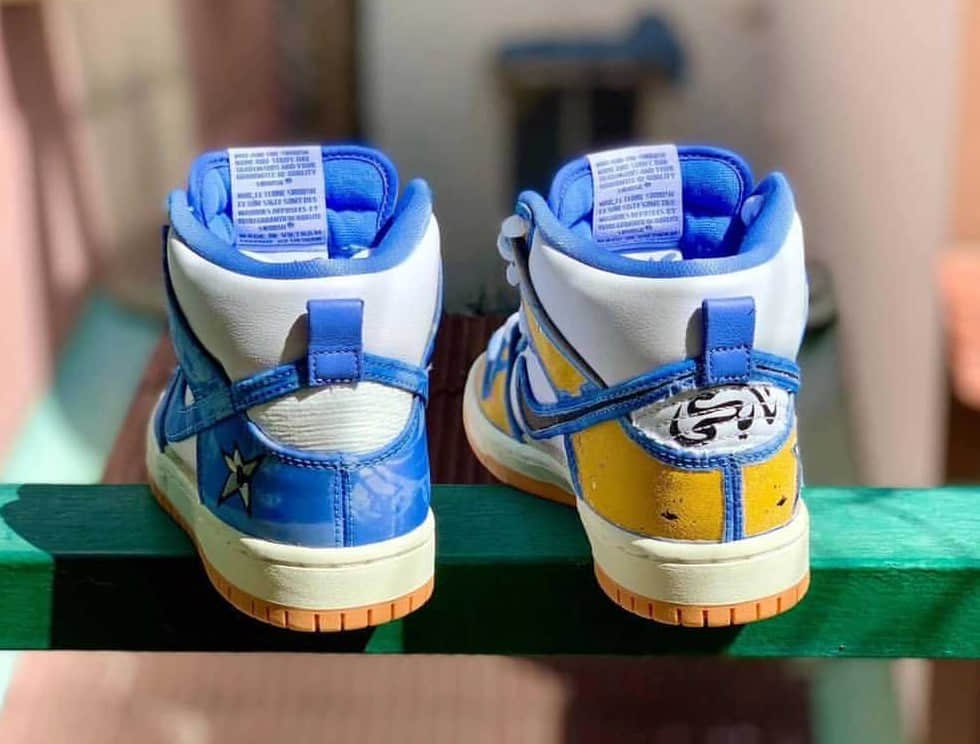 刮刮乐设计!这双Carpet Company x Nike SB Dunk High细节也太丰富了! 货号:CV1677-100