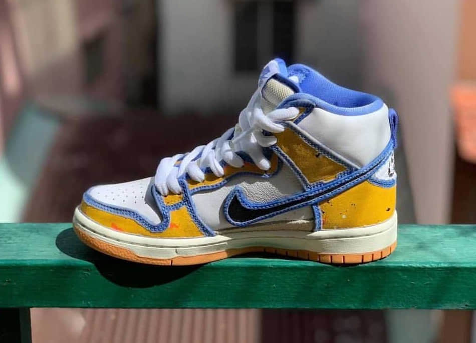 刮刮乐设计!这双Carpet Company x Nike SB Dunk High细节也太丰富了! 货号:CV1677-100