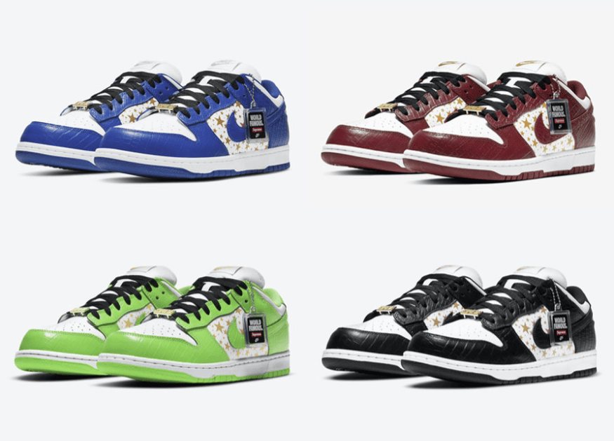 Supreme x Nike SB Dunk Low “Stars”系列官图释出！绝对又是抢手狠货！ (ID:60667) - 图片1