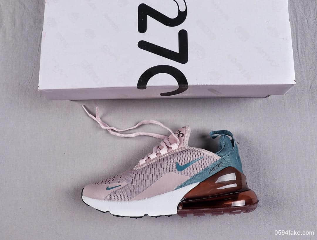 耐克Nike Air Max 270樱花浅粉公司级原档案数据开发客供XP气垫原标原盒跑步鞋 (ID:6067) - 图片1