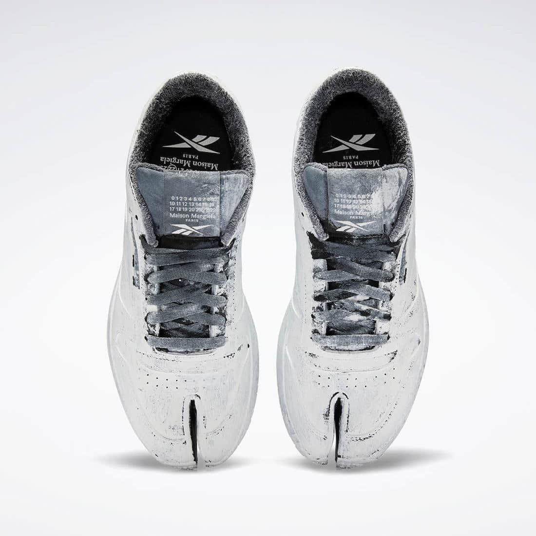 油漆印刷分趾鞋!Maison Margiela x Reebok联名鞋即将登场! 货号:H04859
