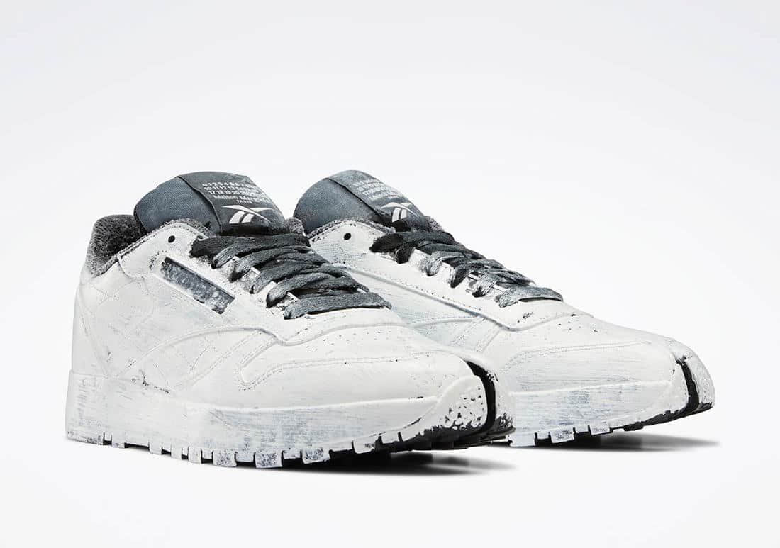 油漆印刷分趾鞋!Maison Margiela x Reebok联名鞋即将登场! 货号:H04859